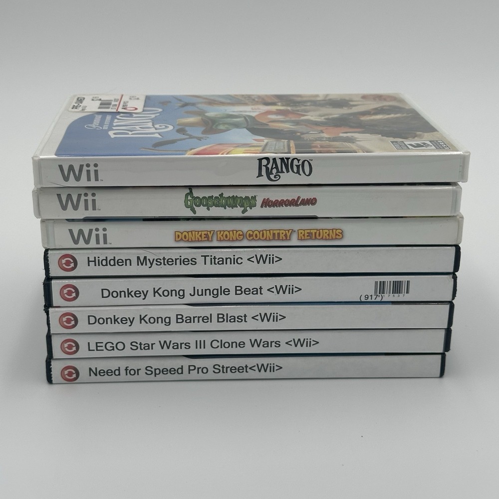Nintendo Wii Console Bundle - 8 Games - 2 Controllers - Accessories RLV-001 - Picture 6 of 11
